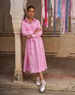 Afsana Dress | Candy Pink