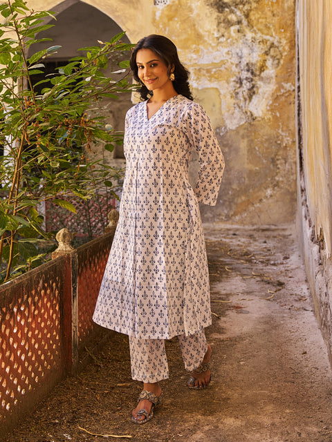 Mehr Co-ord Set | Ivory Blue