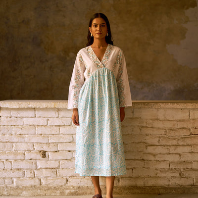 Firdaus Dress | Sky Blue