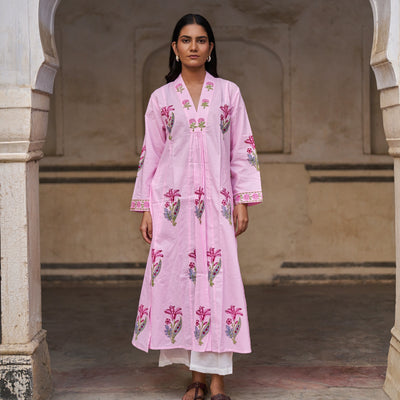 Firdaus Kurta Set | Blush Pink