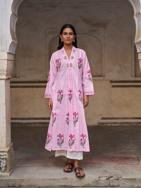 Firdaus Kurta Set | Blush Pink