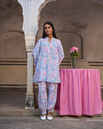Gulbahar Floral Co-Ord Set | Blush Pink