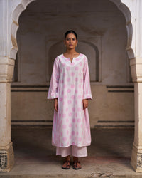 Gulnaar Kurta Set | Blush Pink
