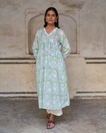 Gulnaar Kurta Set | Mint Green