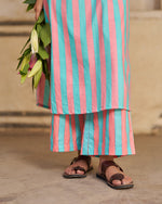 Gulrukh Kurta Set | Aqua Pink