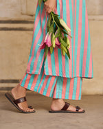 Gulrukh Kurta Set | Aqua Pink