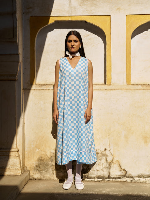 Mehrnaz Dress | Sky Blue