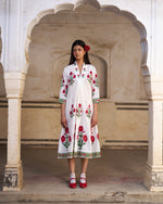 Mehrun Dress | Ivory White
