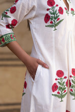Mehrun Dress | Ivory White
