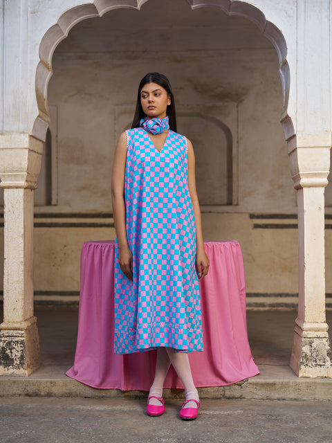 Mehrunisa Dress | Bubblegum Pink