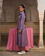 Roshanara Dress | Blush Stripe
