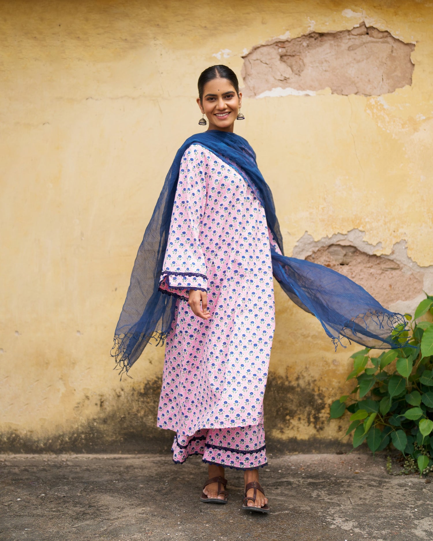 Ruhani Kurta Set | Blush Pink