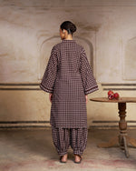 Shabnam Co-Ord Set | Chocolate Chequered