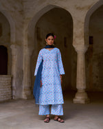 Parizad Kurta Set | Sky Blue