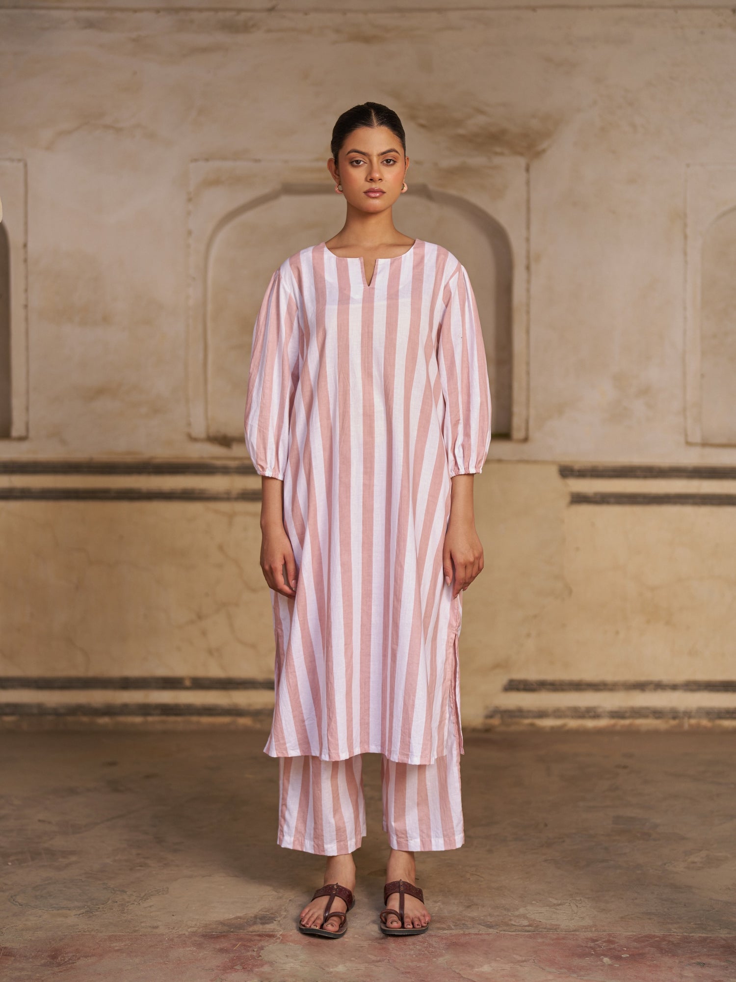 Roshanara Co-Ord Set | Blush Pink